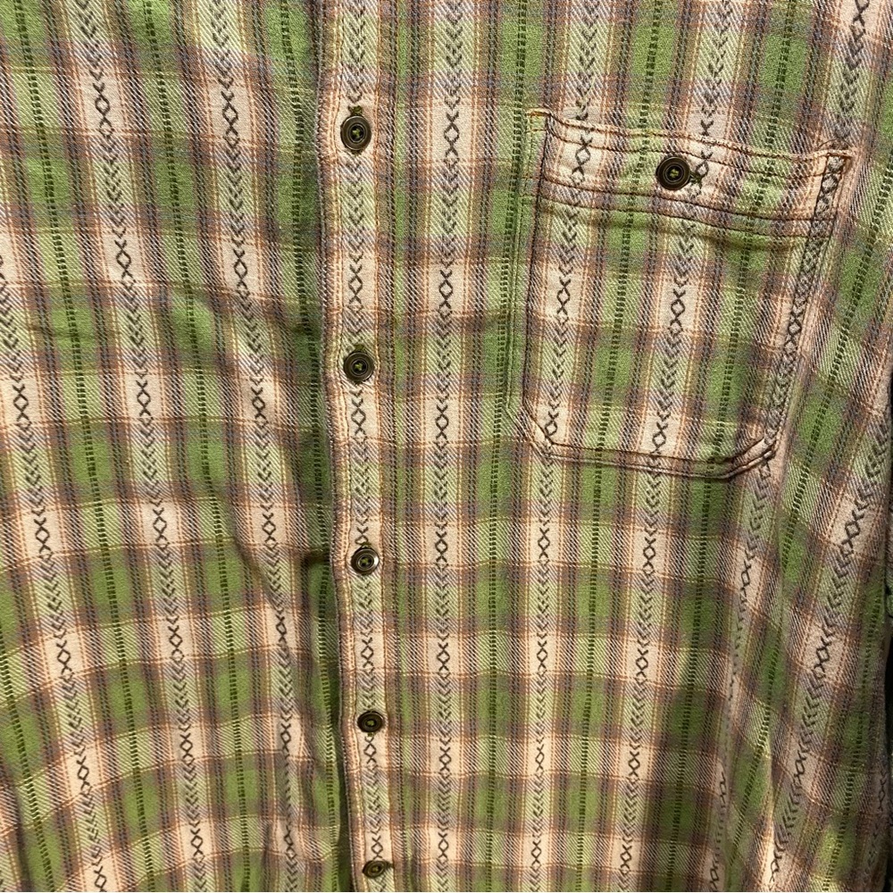Western Tribal Rodeo Cowboy Button Down Shirt Men‎ XXL The Territory Ahead Woven - Picture 6 of 8